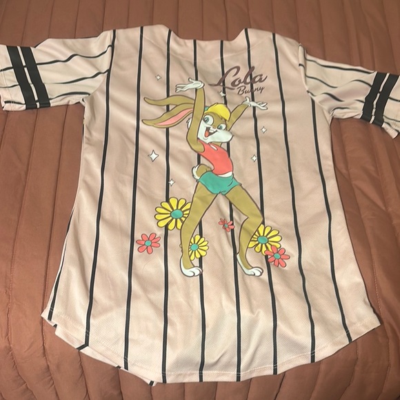 Warner Bros. Pink and Black Kids Jersey - Picture 2 of 2